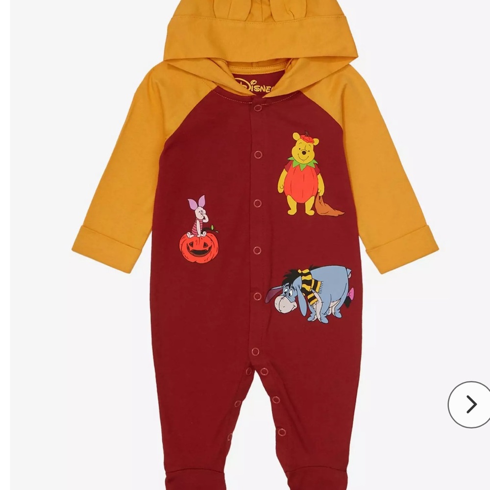 Disney Winnie the Pooh Halloween footed infant one piece BoxLunch exclusive